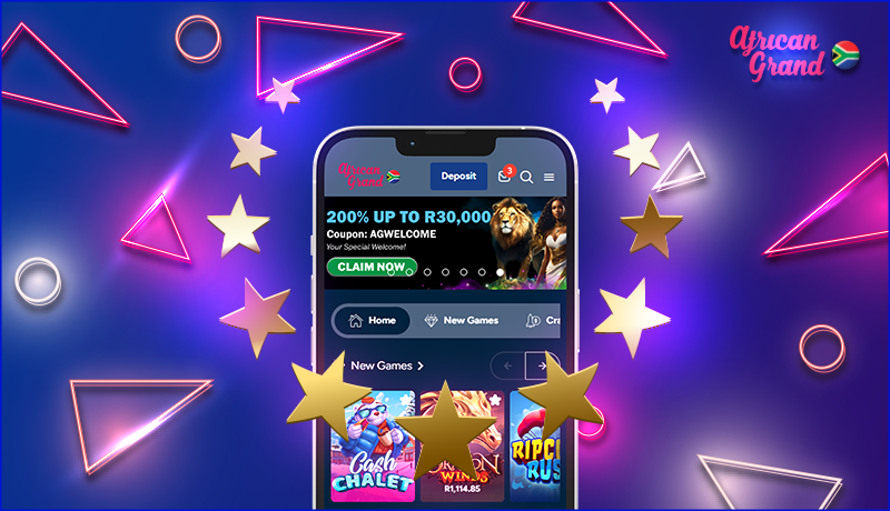 African Grand Casino's mobile site has advantages