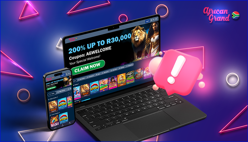 African Grand online casino with many different games