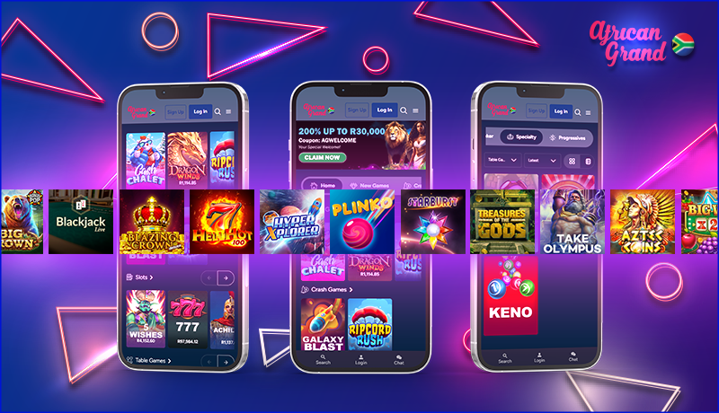 The African Grand Casino app has a lot of games on offer